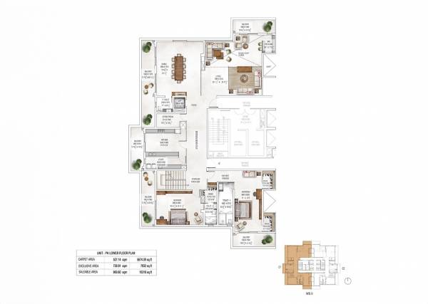  waterfall-suites-ii Waterfall Suites II Cluster Plan