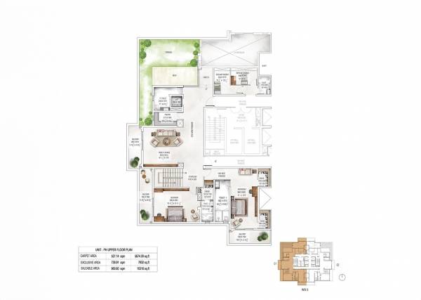  waterfall-suites-ii Waterfall Suites II Cluster Plan