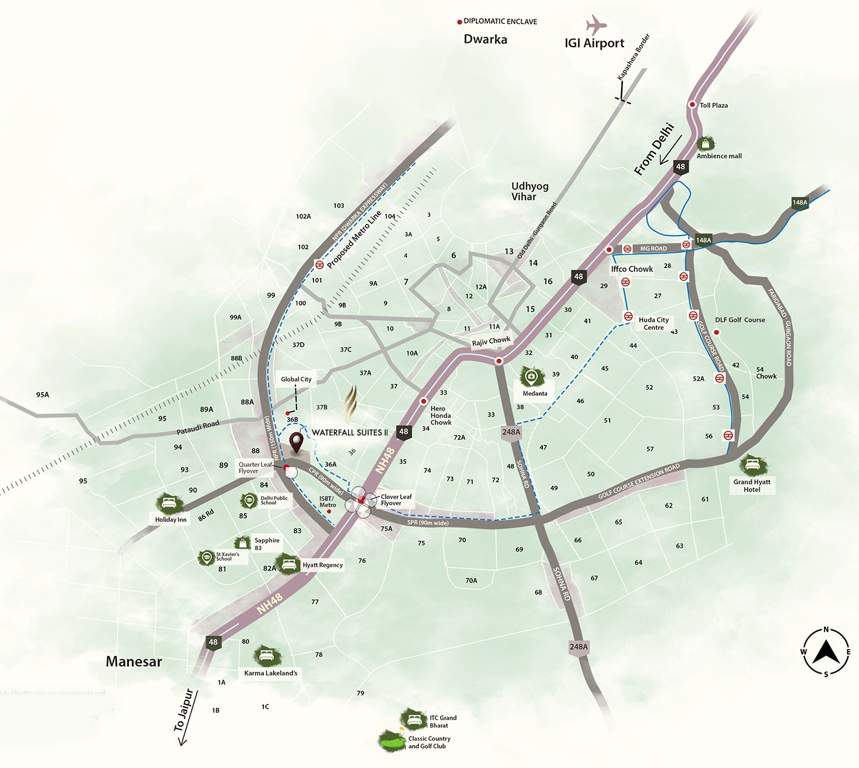  waterfall suites ii Location Plan