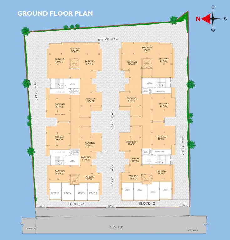 devi durga Block 1 & Block 2 Cluster Plan