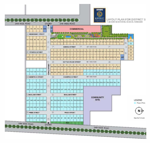  bptp-district Layout Plan