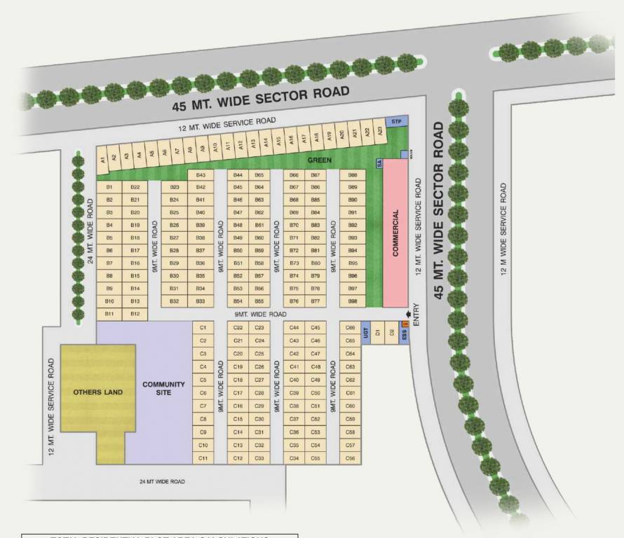 bptp district Layout Plan