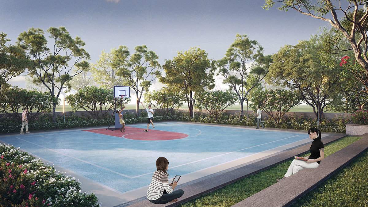 bptp district Basketball Court