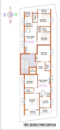  prajaya Prajaya Cluster Plan from 1st to 3rd Floor
