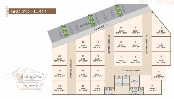  pragati-devdarshan-residency Devdarshan Residency Cluster Plan for ground Floor