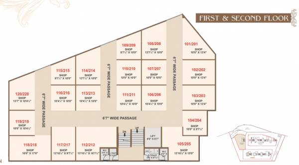  pragati-devdarshan-residency Devdarshan Residency Cluster Plan from 1st to 2nd Floor