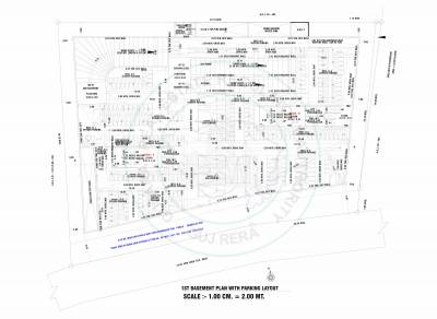  vrundavan-zion Block A & B Basement 1 Floor Cluster Plan