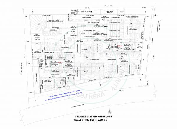 vrundavan-zion Block A & B Basement 1 Floor Cluster Plan