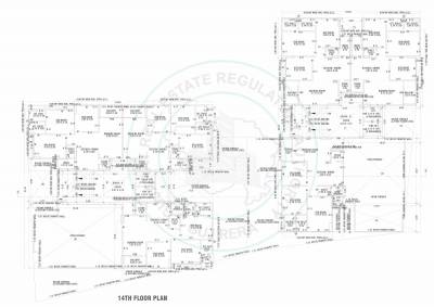  vrundavan-zion Block A & B Cluster Plan for 14th Floor