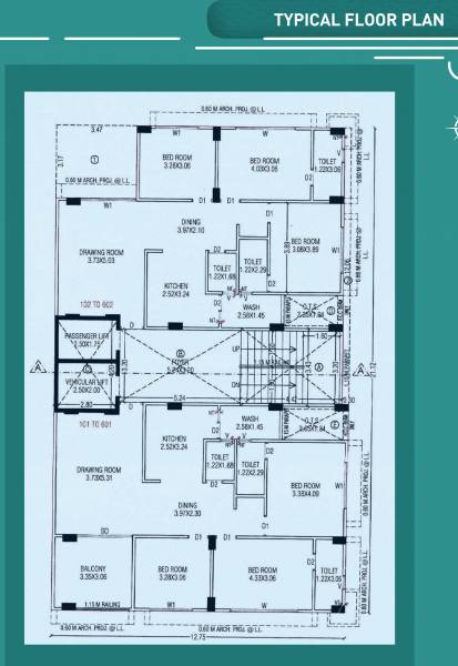  panchshil-breeze 1 Typical Cluster Plan