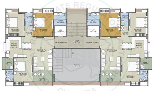  shivam-lakeview Shivam Lakeview Cluster Plan for 1st Floor