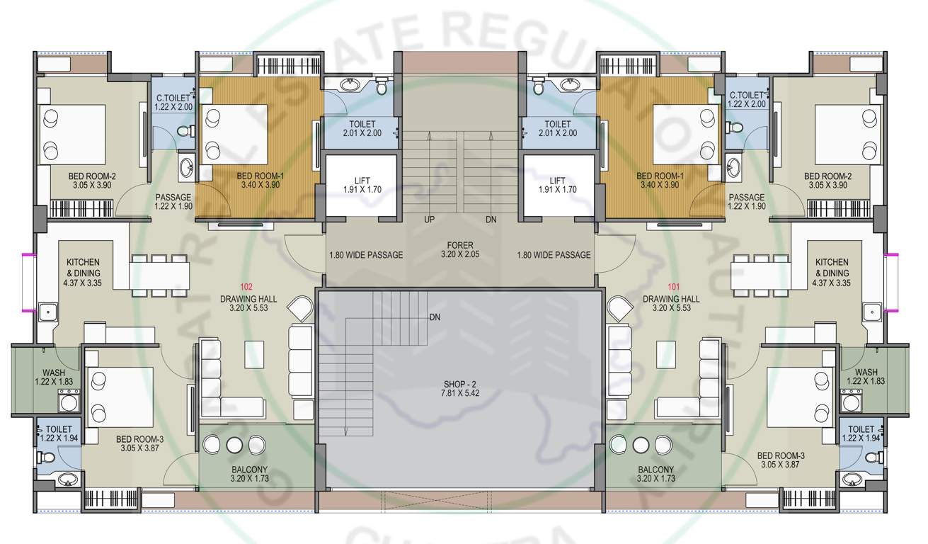  shivam lakeview Shivam Lakeview Cluster Plan for 1st Floor