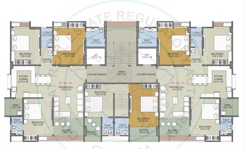  shivam-lakeview Shivam Lakeview Cluster Plan from 3rd to 7th Floor