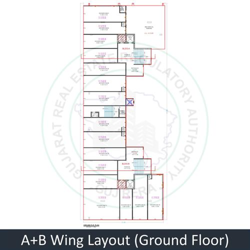  swarnim-lifestyle Block A And B Cluster Plan for ground Floor