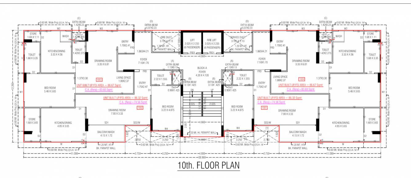  splendora 2 Block A Cluster Plan for 10th Floor