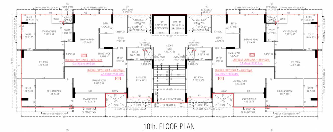  splendora 2 Block C Cluster Plan for 10th Floor