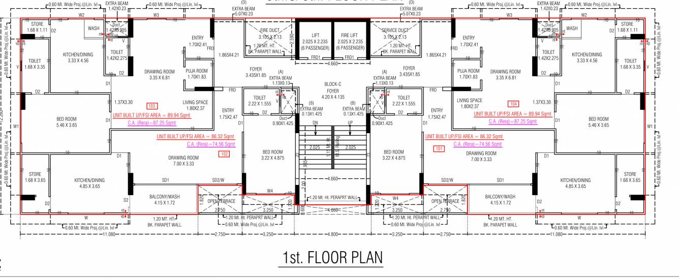  splendora 2 Block C Cluster Plan for 1st Floor