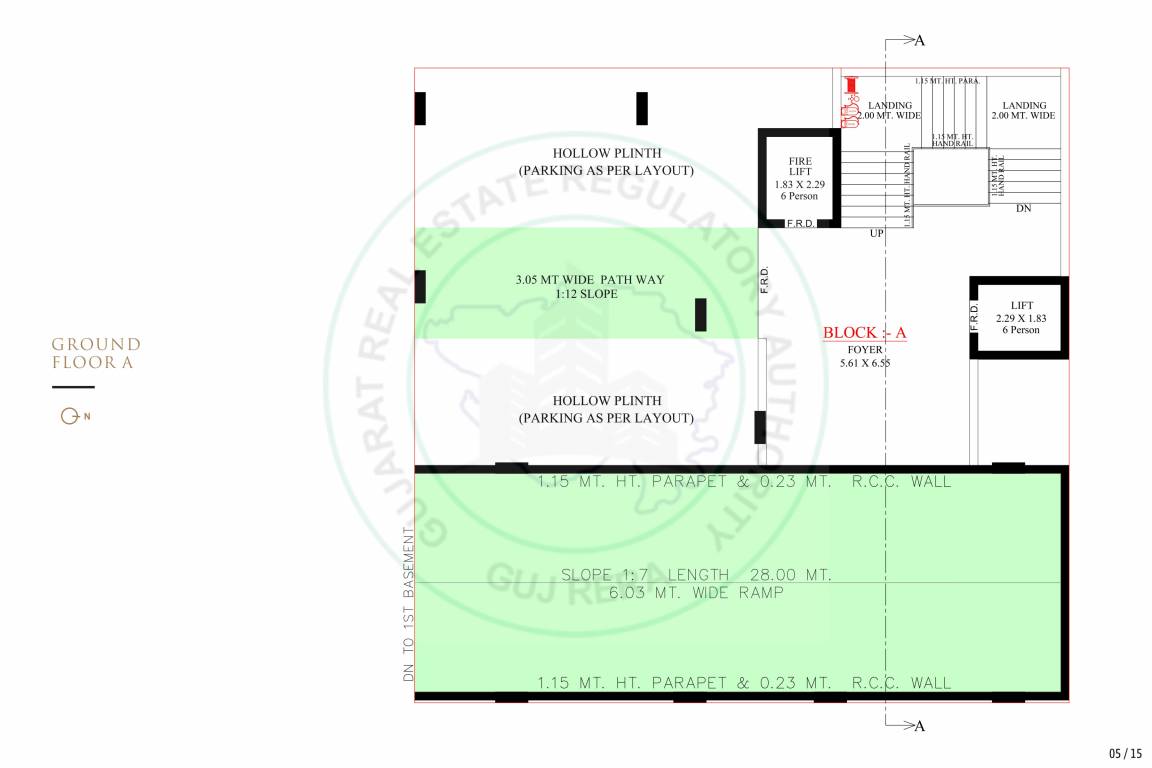  swastik harmony Block A Cluster Plan for ground Floor