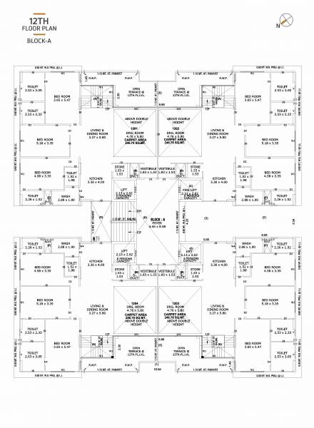  aambaag-ii Block A Cluster Plan for 12th Floor