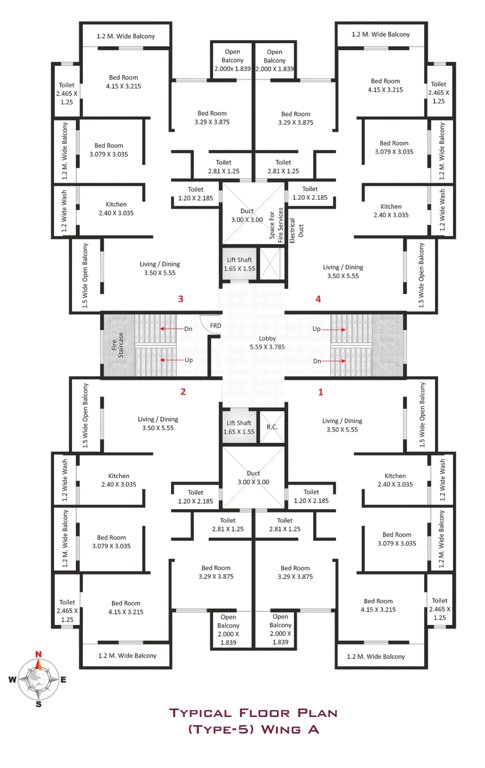  supreme blossoms Tower 1 Cluster Plan