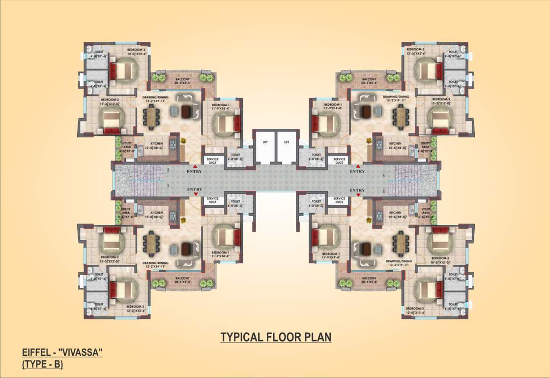  vivassa estate Vivassa Estate B Typical Cluster Plan