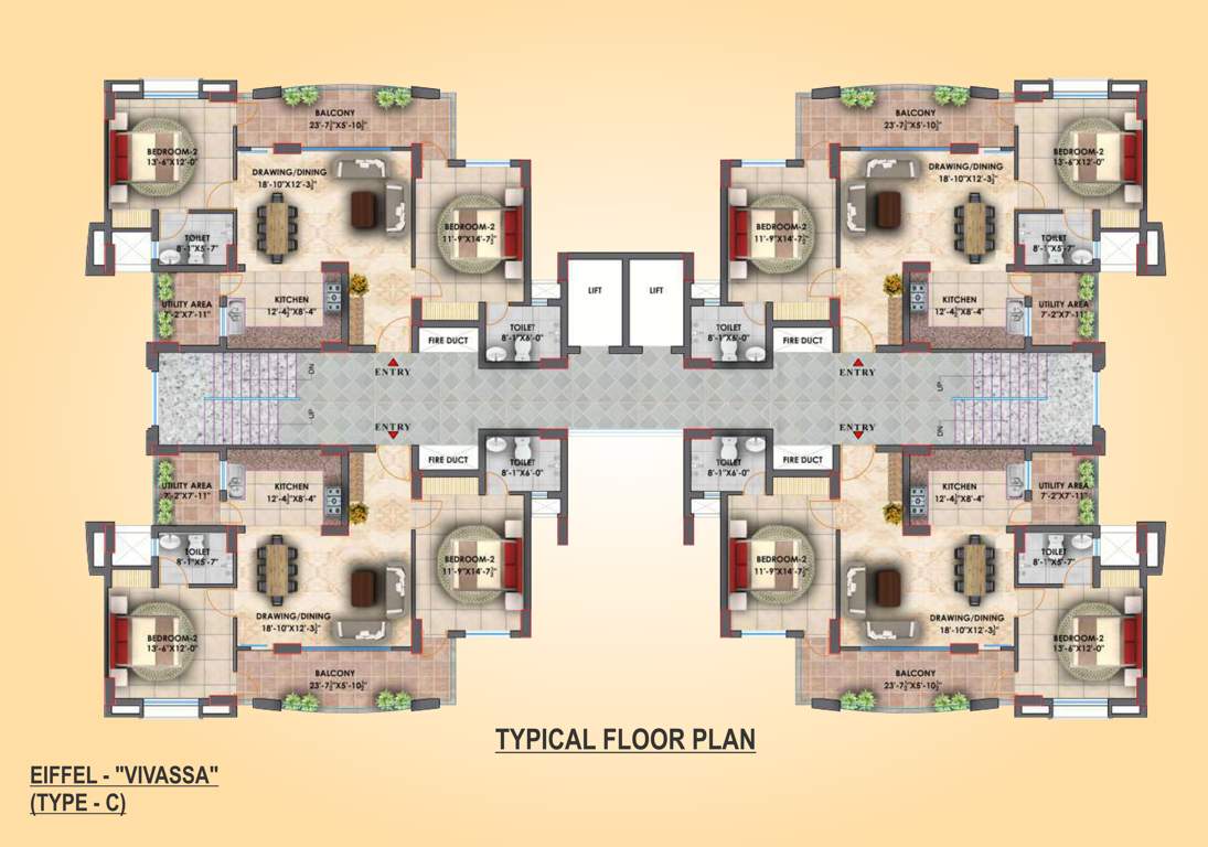  vivassa estate Vivassa Estate C Typical Cluster Plan