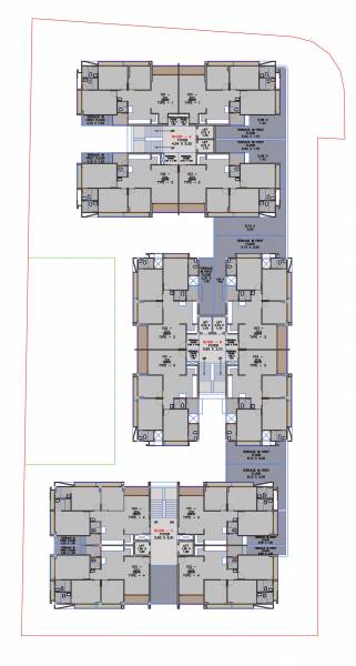  east Block A,B,C Cluster Plan For Typical Floor Plan