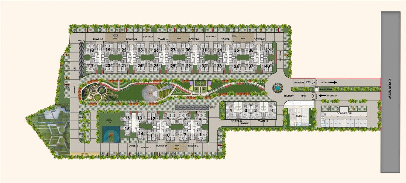 luxury residences Layout Plan