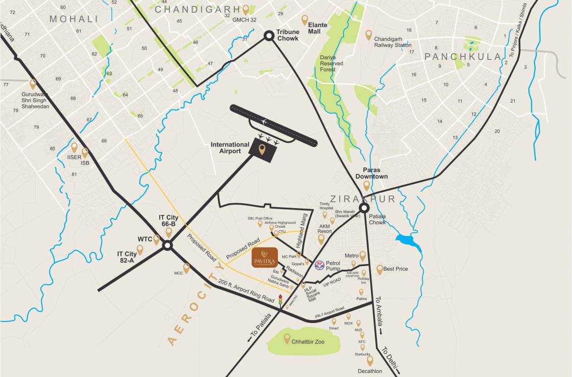  luxury residences Location Plan