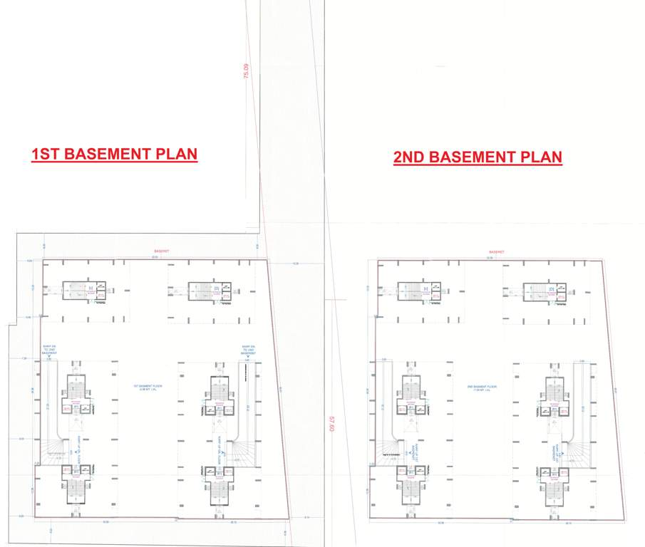  marvel heights A1 + D Cluster Plan For Basement Floor