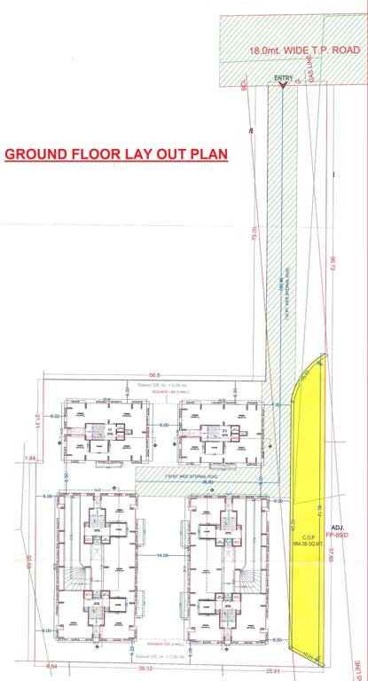  marvel heights A1 + D Cluster Plan For Ground Floor