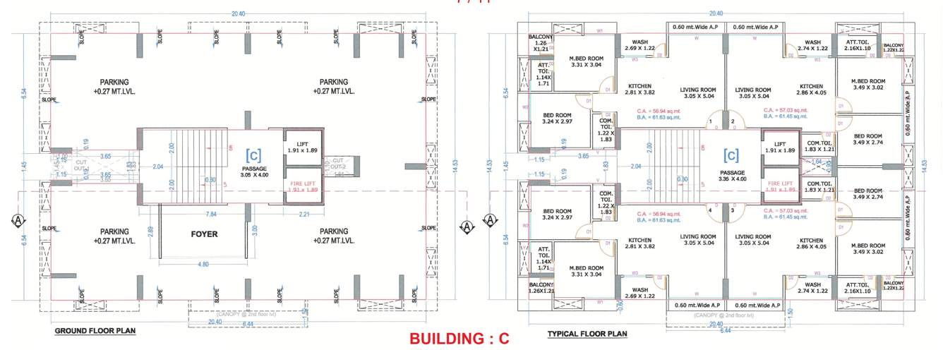  marvel heights C Cluster Plan From Ground To 14th Floor