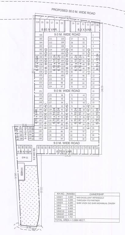 exotica woods Layout Plan