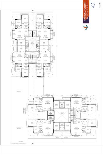  shantam-parmeshwar Block A And B Cluster Plan for Typical Floor