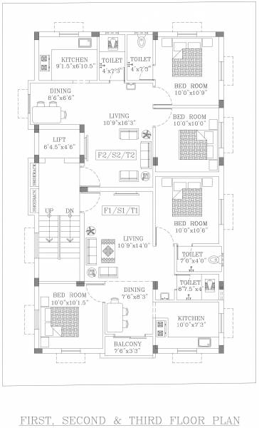  kurinji AA Kurinji Typical Cluster Plan