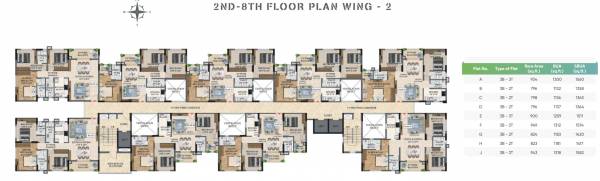  bds-eternia Wing 2 Cluster Plan From 2nd To 8th Floor