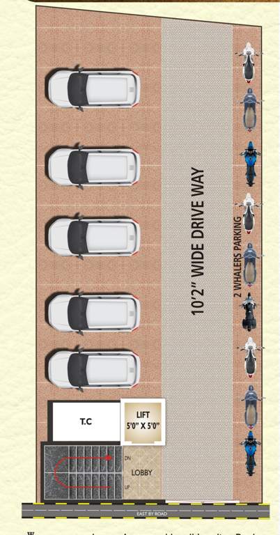  shobha royal view Shobha Royal View Cluster Plan For Ground Floor