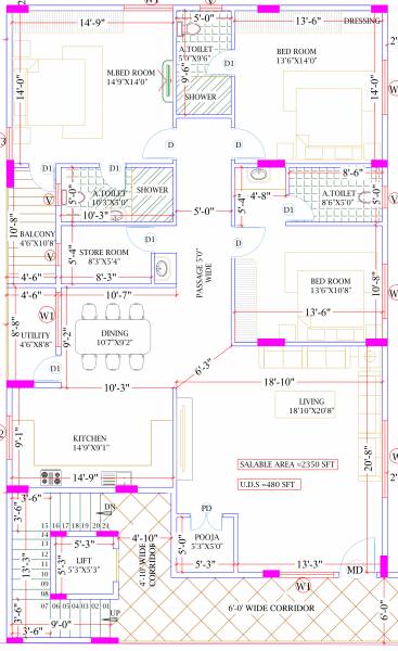  lakvin-dashapramathi Lakvin Dashapramathi Cluster Plan from 1st to 5th Floor