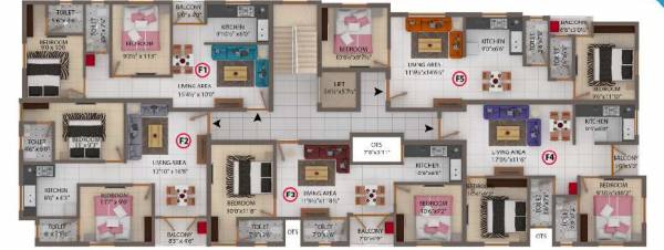  mullai Mullai Cluster Plan For Typical Floor Plan