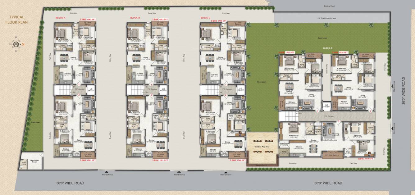  green oaks Cluster Plan