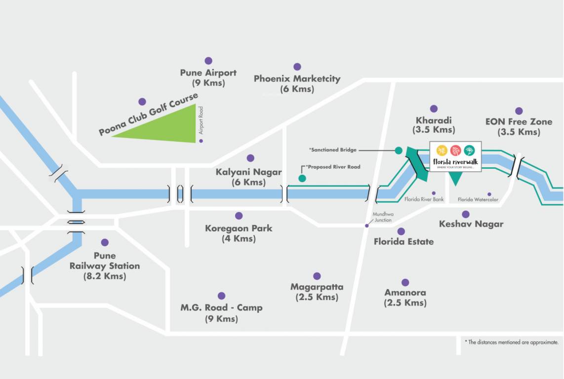  florida river walk Location Plan