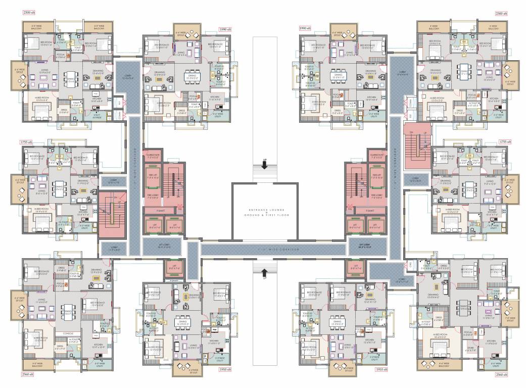  code name kosmopolis Tower A, B, D Typical Cluster Plan