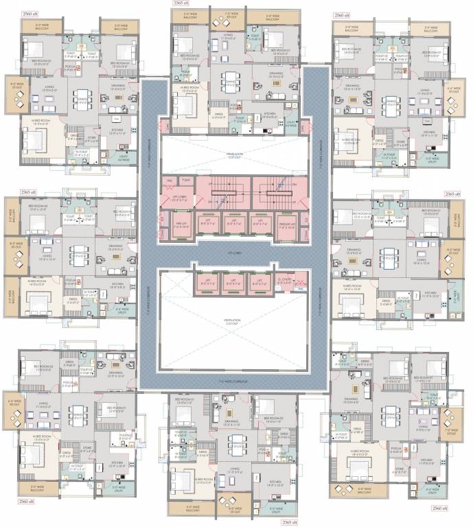  code name kosmopolis Tower C Typical Cluster Plan