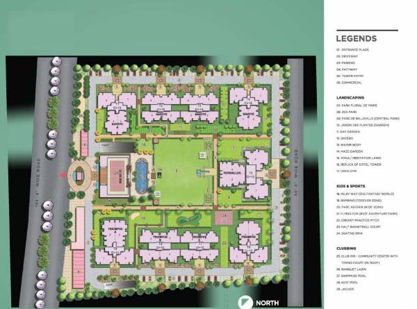 Layout Plan ambika-la-parisian Layout Plan