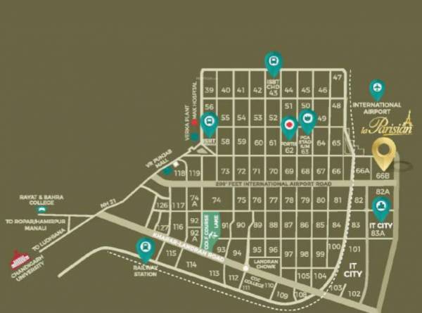 Location Plan ambika-la-parisian Location Plan