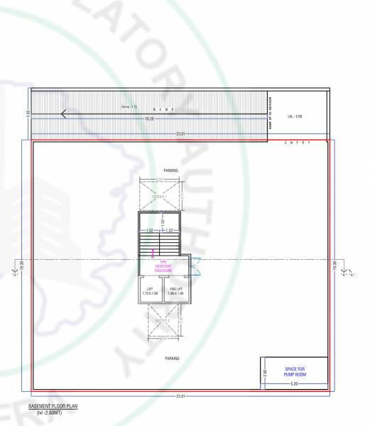  shree-residency Shree Residency Basement Floor Cluster Plan