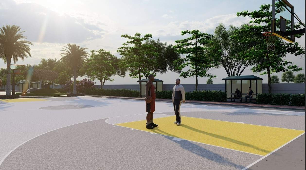  praveens golden leaf Basketball Court