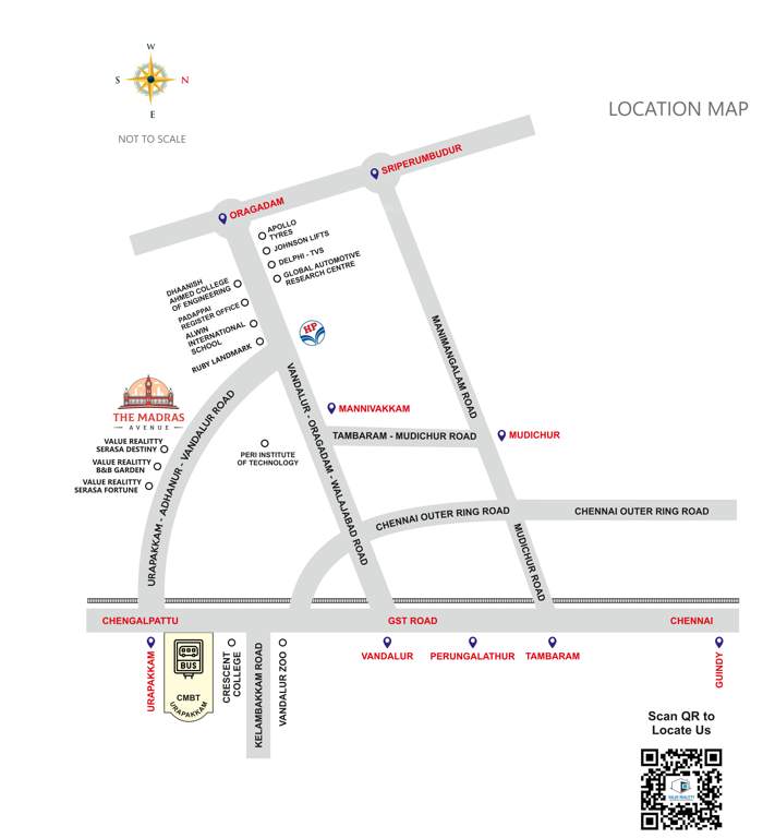  the madras avenue Location Plan