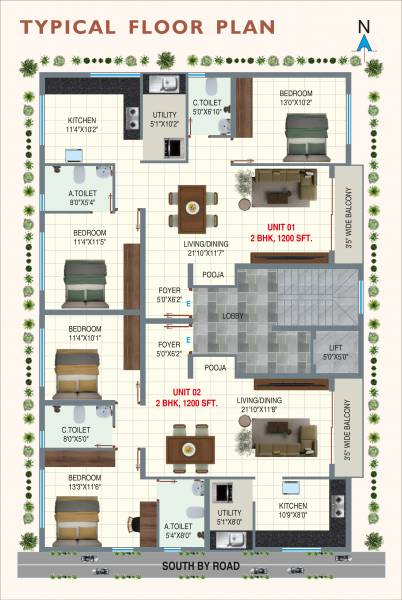  fortune Fortune Cluster Plan from 1st to 4th Floor