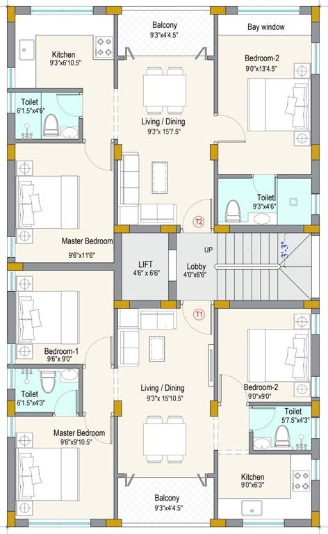  rosan castle Rosan Castle Cluster Plan for 3rd Floor